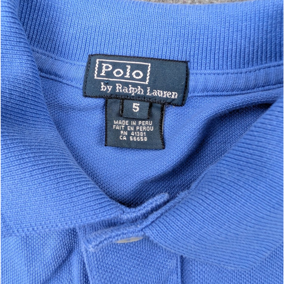 Polo Ralph Lauren Shirt Boys 5 Set of 3 Preppy Classic Timeless Blue Green Logo - Picture 9 of 13